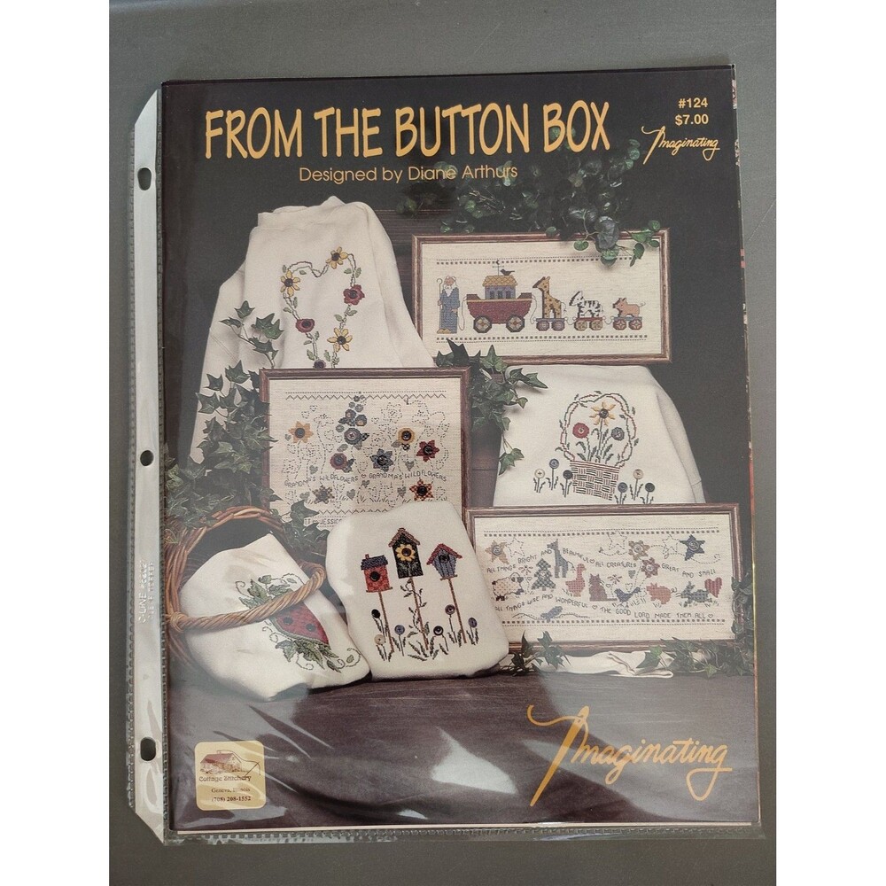 Vintage Imaginating Cross Stitch Pattern From The Button Box Diane Arthurs 124